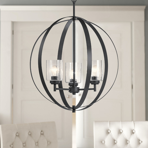 Winslow 24.50-Inch Black Chandelier by Kichler Lighting