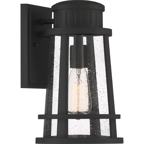 Quoizel Lighting Dunham Earth Black Outdoor Wall Light by Quoizel Lighting DNM8408EK