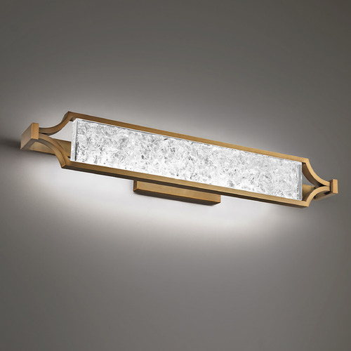 Modern Forms by WAC Lighting Emblem Aged Brass LED Vertical Bathroom Light by Modern Forms WS-32128-AB