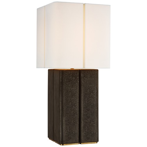 Visual Comfort Signature Collection Kelly Wearstler Monelle Table Lamp in Black Metallic by Visual Comfort Signature KW3666SBML
