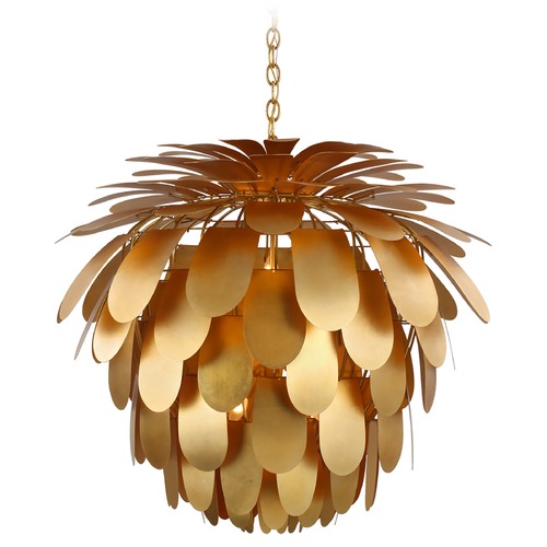 Visual Comfort Signature Collection E.F. Chapman Cynara Grande Chandelier in Gild by Visual Comfort Signature CHC5158G