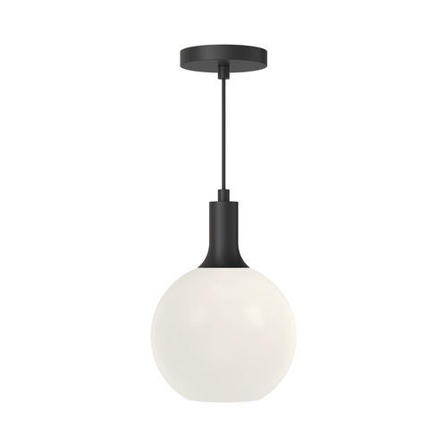 Alora Lighting Castilla Matte Black Mini-Pendant Light with Globe Shade