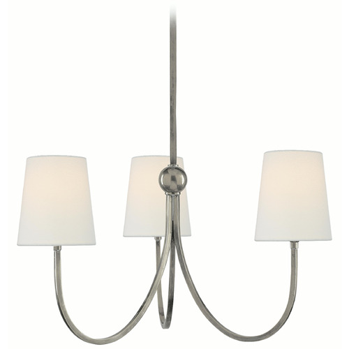 Visual Comfort Signature Collection Visual Comfort Signature Collection Thomas O'brien Reed Antique Nickel Mini-Chandelier TOB5009AN-L