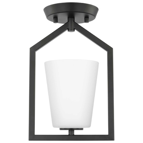 Progress Lighting Progress Lighting Vertex Matte Black Semi-Flushmount Light P350259-31M
