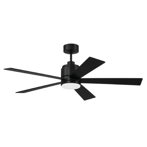 Craftmade Lighting Mccoy Flat Black LED Ceiling Fan with Light