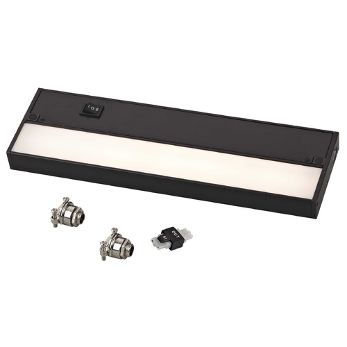 12-Inch LED Under Cabinet Light Direct-Wire / Plug-In 2700K 120V Bronze by Recesso Lighting