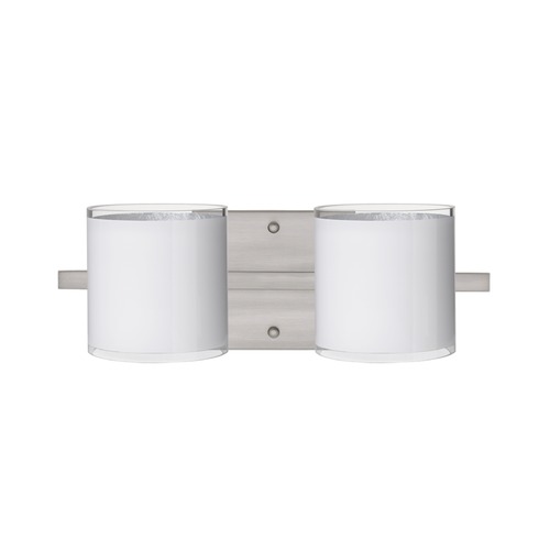Besa Lighting Pogo Satin Nickel Bathroom Light