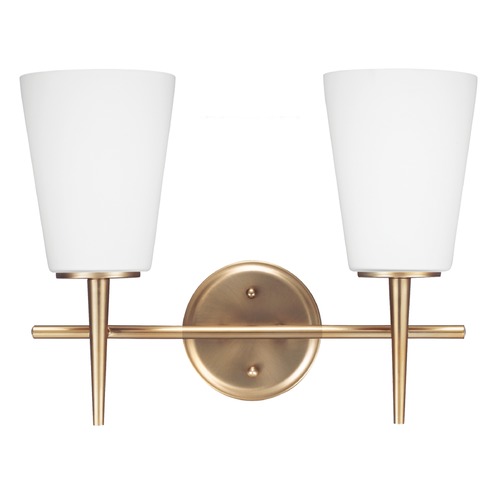 Generation Lighting Driscoll 15.50-Inch Vanity Light in Satin Brass by Generation Lighting 4440402-848