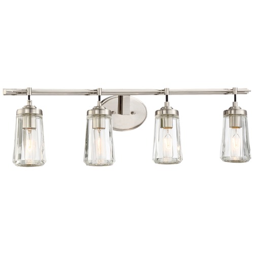 Poleis 32-Inch Vanity Light in Brushed Nickel by Minka Lavery