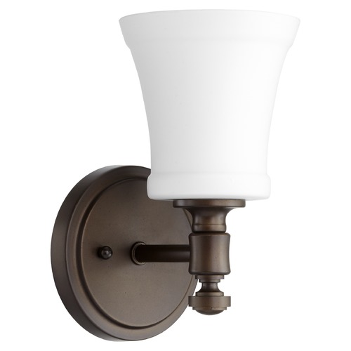 Quorum Lighting Oiled Bronze Sconce by Quorum Lighting 5422-1-186