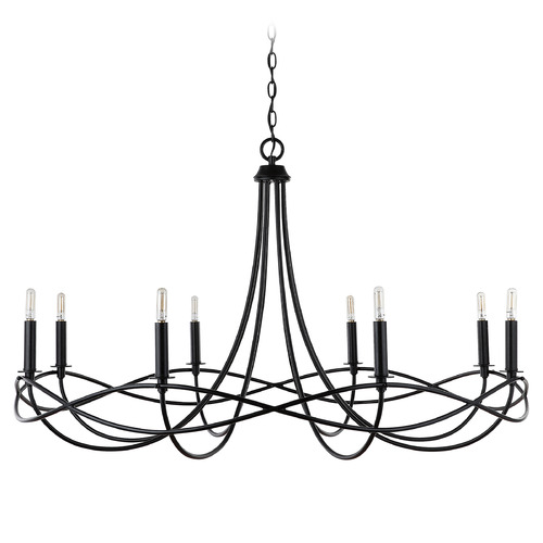 Capital Lighting Sonnet 8-Light Chandelier in Matte Black by Capital Lighting 431681MB