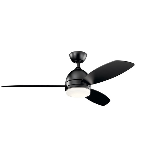 Vassar 52-Inch Satin Black LED Fan by Kichler Lighting
