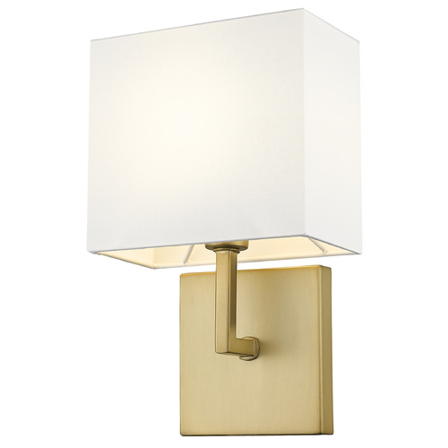 Z-Lite Saxon Olde Brass Sconce by Z-Lite 815-1S-OBR