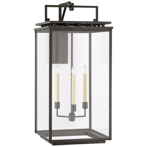 Visual Comfort Signature Collection Chapman & Myers Cheshire Grande Lantern in Aged Iron by Visual Comfort Signature CHO2614AICG