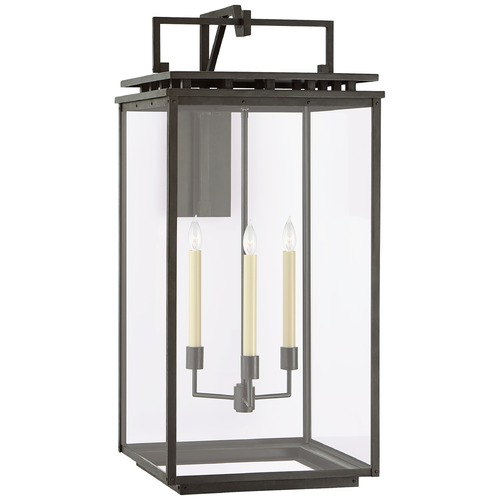 Chapman & Myers Cheshire Grande Lantern in Aged Iron by Visual Comfort Signature