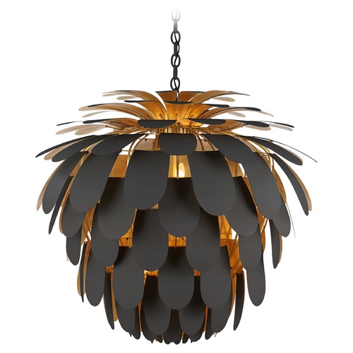 E.F. Chapman Cynara Grande Chandelier in Matte Black by Visual Comfort Signature