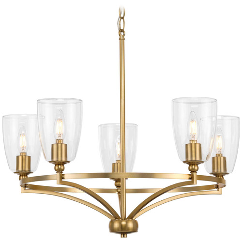 Progress Lighting Elara 5-Light Brushed Bronze Chandelier
