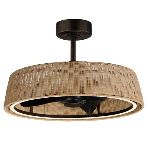 Maxim Lighting Tulum Dark Bronze LED Ceiling Fan with Light