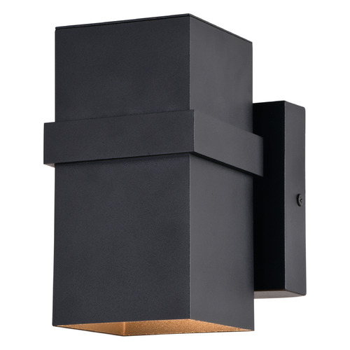 Vaxcel Lighting Lavage Textured Black Outdoor Wall Light