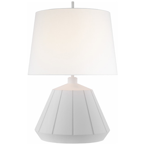 Visual Comfort Signature Collection Thomas OBrien Frey Table Lamp in Plaster White by VC Signature TOB3417PWL