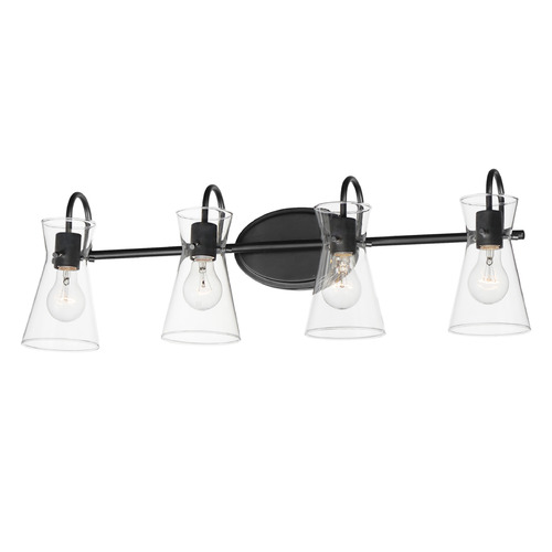 Maxim Lighting Ava Black Bathroom Light by Maxim Lighting 12484CLBK