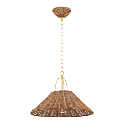 Davida 20-Inch Pendant in Aged Brass by Mitzi by Hudson Valley
