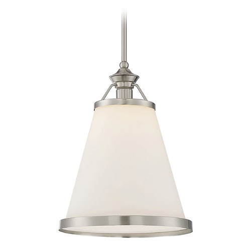 Ashmont Satin Nickel Pendant by Savoy House
