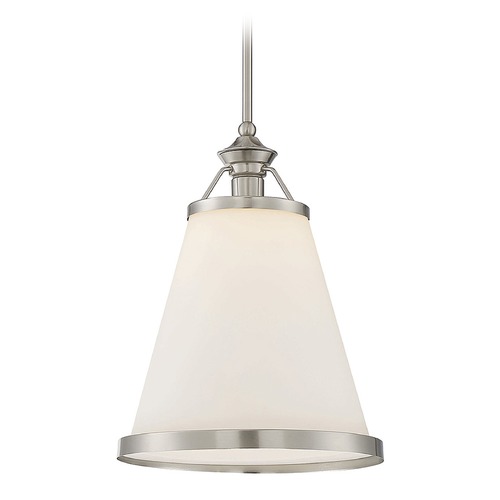 Savoy House Ashmont Satin Nickel Pendant by Savoy House 7-130-1-SN