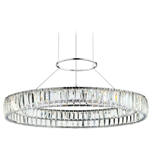Elan Lighting Annette 25.50-Inch Crystal Pendant in Chrome by Elan Lighting 83625