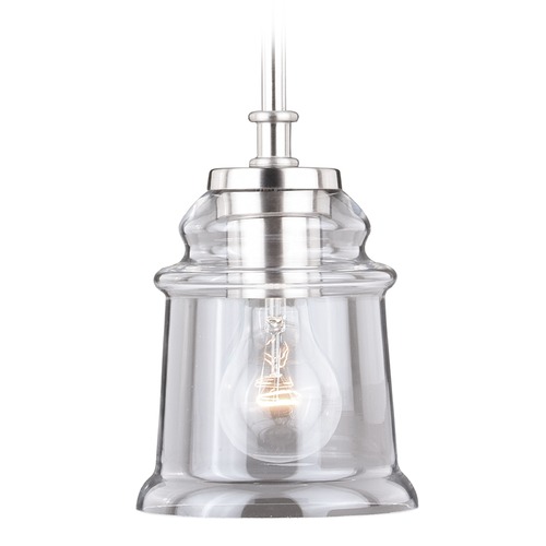 Vaxcel Lighting Toledo Satin Nickel Mini Pendant by Vaxcel Lighting P0210