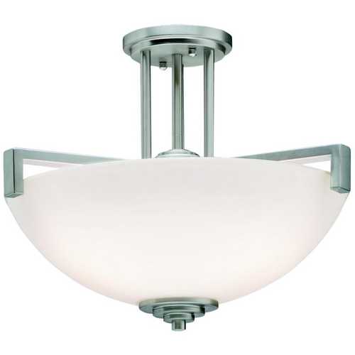 Eileen 17.25-Inch Brushed Nickel Semi-Flush Mount by Kichler Lighting
