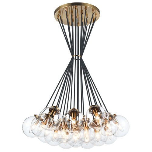 The Bougie Aged Gold Multi-Light Pendant by Matteo Lighting