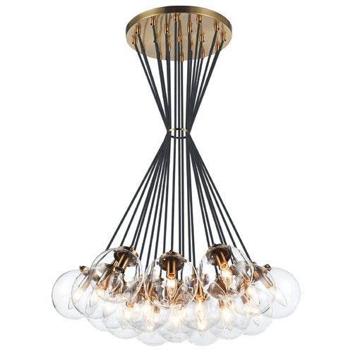 Matteo Lighting The Bougie Aged Gold Multi-Light Pendant by Matteo Lighting C63019AGCL