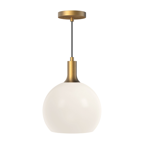 Alora Lighting Castilla Aged Gold Mini-Pendant Light with Globe Shade