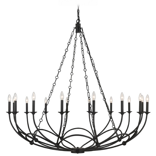 Arabella Matte Black Chandelier by Z-Lite