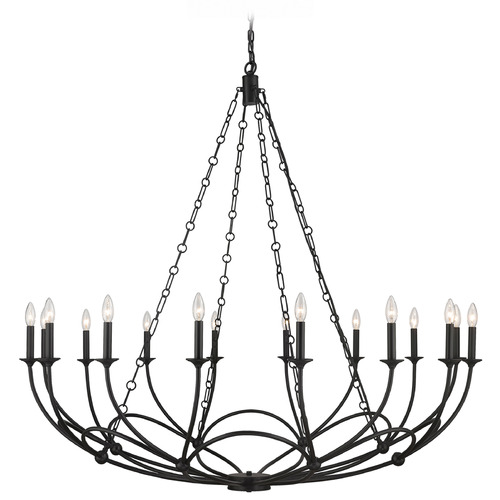 Z-Lite Arabella Matte Black Chandelier by Z-Lite 3500-16MB