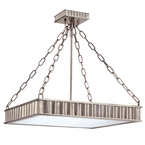 Hudson Valley Lighting Middlebury Semi-Flush Mount in Historic Nickel by Hudson Valley Lighting 933-HN