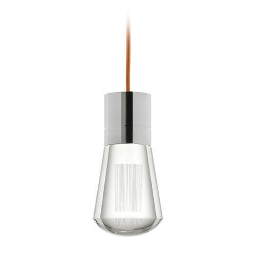 Alva LED 2200K Mini Pendant in Nickel by Visual Comfort Modern