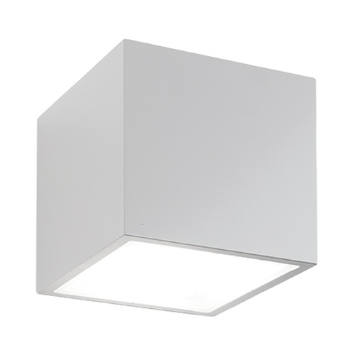 Modern Forms by WAC Lighting Bloc 5.50-Inch LED Outdoor Wall Light in White by Modern Forms WS-W9201-WT