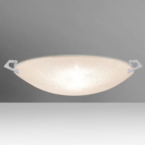 Besa Lighting Sonya Satin Nickel LED Flushmount Light