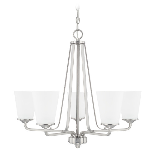 Braylon 26.25-Inch Chandelier in Brushed Nickel by HomePlace by Capital Lighting