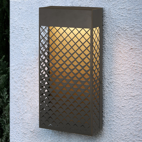 Guild Old Rubbed Bronze with Matte Gold LED Outdoor Wall Light by Minka Lavery