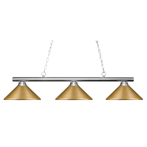 Sharp Shooter Chrome Billiard Light by Z-Lite