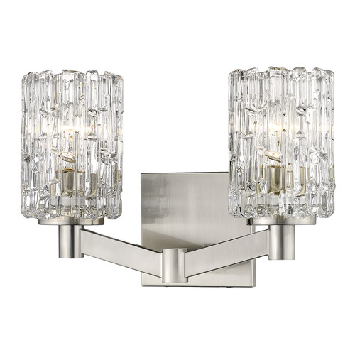 Z-Lite Aubrey Brushed Nickel Bathroom Light by Z-Lite 1931-2V-BN
