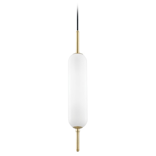 Miley Aged Brass LED Pendant by Mitzi by Hudson Valley