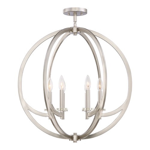 Orion Brushed Nickel Semi-Flush by Quoizel Lighting