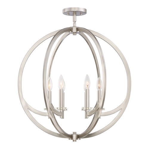 Quoizel Lighting Orion Brushed Nickel Semi-Flush by Quoizel Lighting ON1724BN