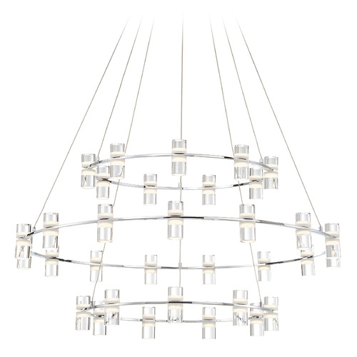 Netto Chrome LED Chandelier by Eurofase Lighting