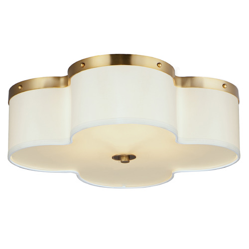 Maxim Lighting Clover Satin Brass Flushmount Light