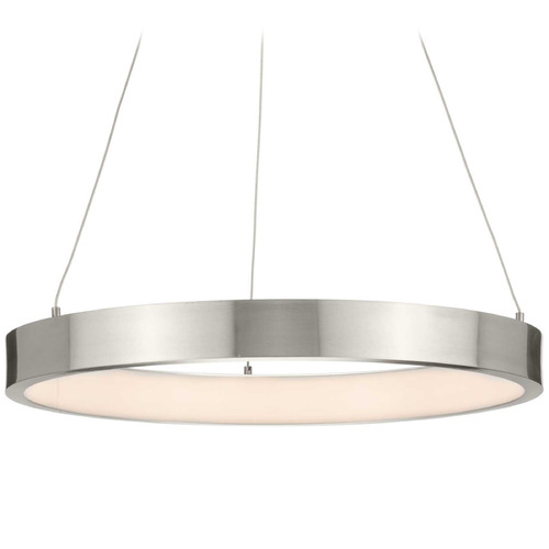 Progress Lighting Progress Lighting Radian 1-Light Brushed Nickel LED Pendant P500369-009-30